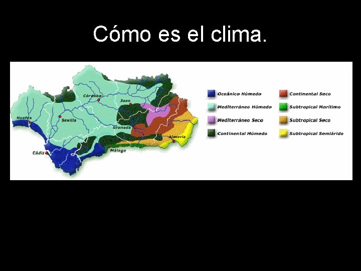 Cómo es el clima. 