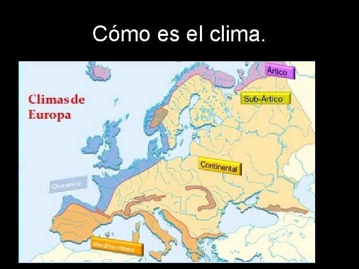 Cómo es el clima. 