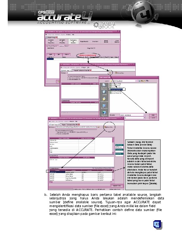 Setelah meng-klik tombol Extract Data (Ambil Data) Tabel Available Source secara otomatis akan menampilkan