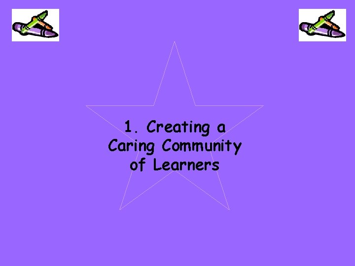 1. Creating a Caring Community of Learners 