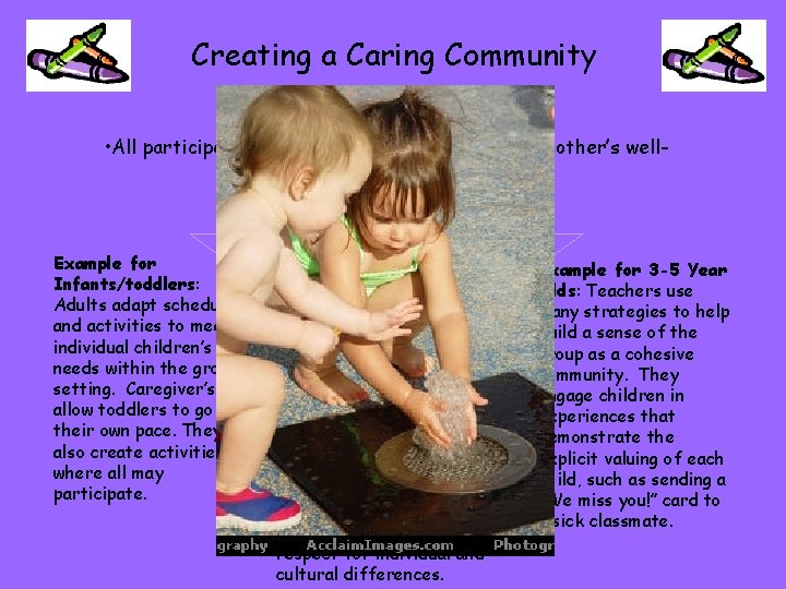 Creating a Caring Community • All participants consider and contribute to each other’s wellbeing
