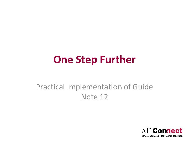 One Step Further Practical Implementation of Guide Note