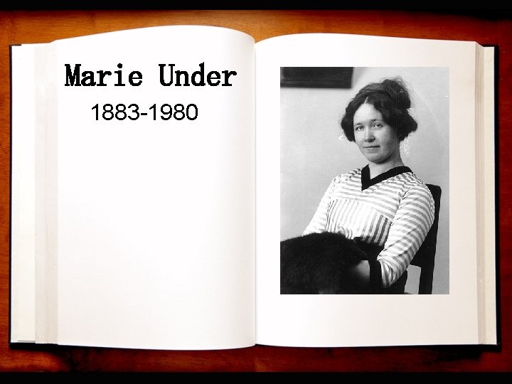 Marie Under 1883 -1980 