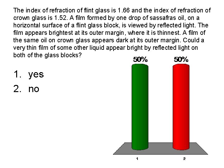 The index of refraction of flint glass is 1. 66 and the index of