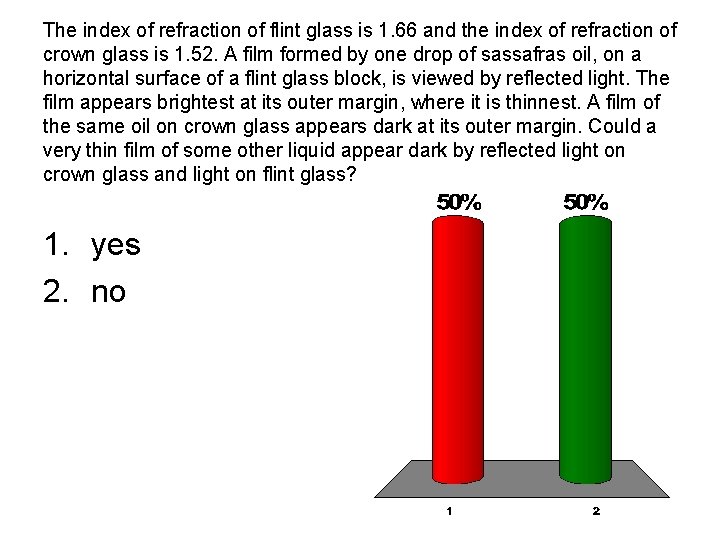 The index of refraction of flint glass is 1. 66 and the index of