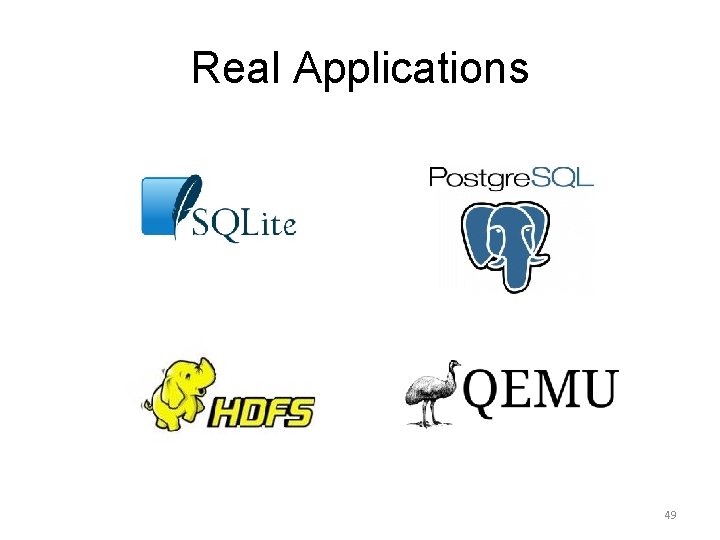 Real Applications 49 