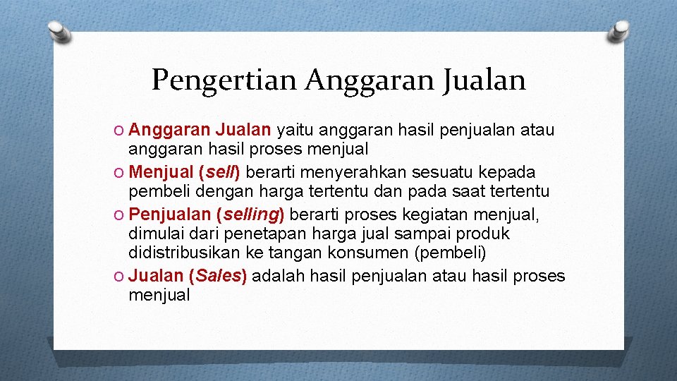 Pengertian Anggaran Jualan O Anggaran Jualan yaitu anggaran hasil penjualan atau anggaran hasil proses Pengertian Anggaran Jualan O Anggaran Jualan yaitu anggaran hasil penjualan atau anggaran hasil proses