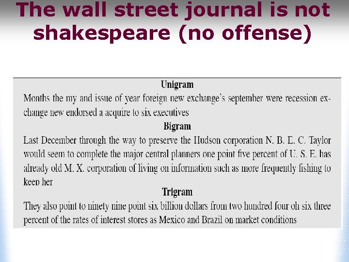 The wall street journal is not shakespeare (no offense) 