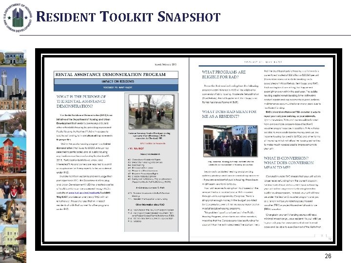 RESIDENT TOOLKIT SNAPSHOT 26 