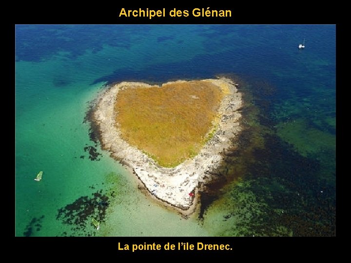 Archipel des Glénan La pointe de l’île Drenec. 