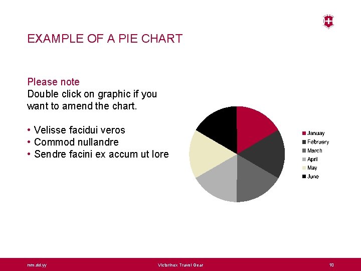 EXAMPLE OF A PIE CHART Please note Double click on graphic if you want