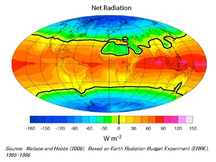 Source: Wallace and Hobbs (2006). Based on Earth Radiation Budget Experiment (ERBE), 1985 -1986