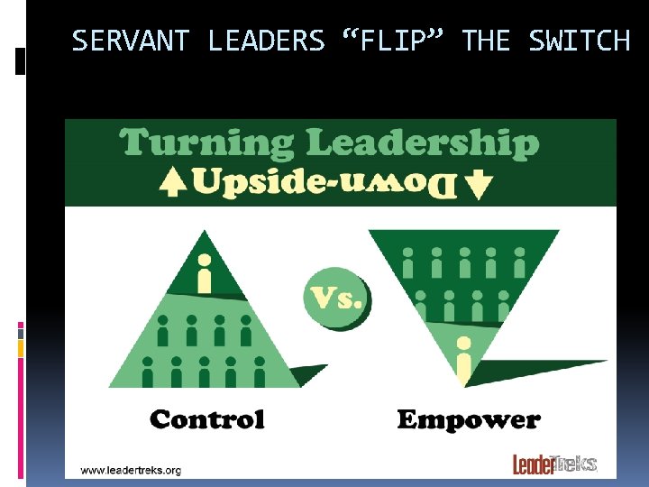 SERVANT LEADERS “FLIP” THE SWITCH 