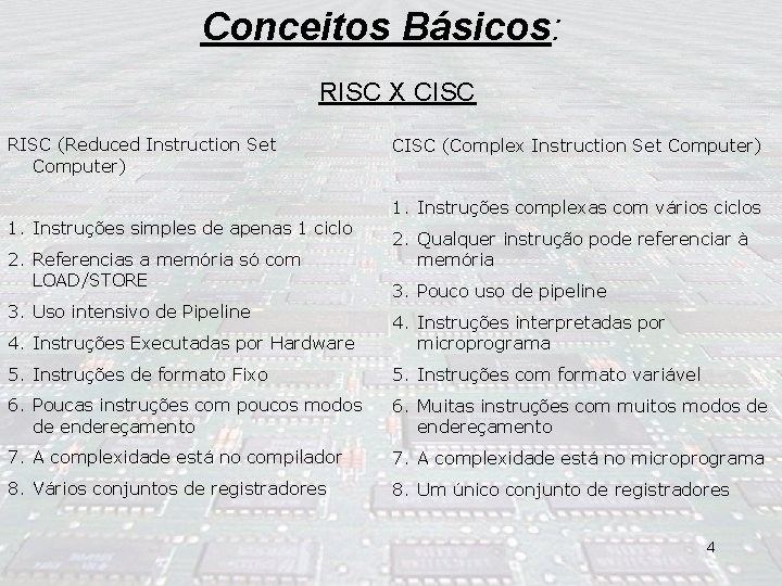 Microprocesadores x Microcontroladores Introduo Arquitetura Bsica de ...