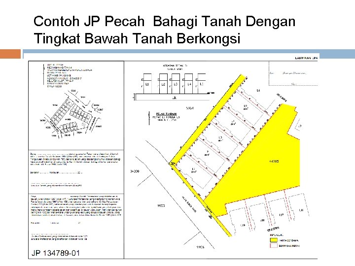 Contoh JP Pecah Bahagi Tanah Dengan Tingkat Bawah Tanah Berkongsi Contoh JP Pecah Bahagi Tanah Dengan Tingkat Bawah Tanah Berkongsi