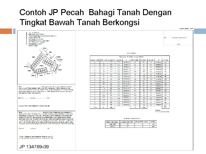Contoh JP Pecah Bahagi Tanah Dengan Tingkat Bawah Tanah Berkongsi Contoh JP Pecah Bahagi Tanah Dengan Tingkat Bawah Tanah Berkongsi