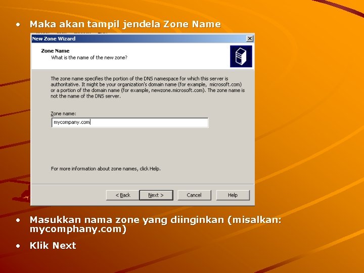  • Maka akan tampil jendela Zone Name • Masukkan nama zone yang diinginkan