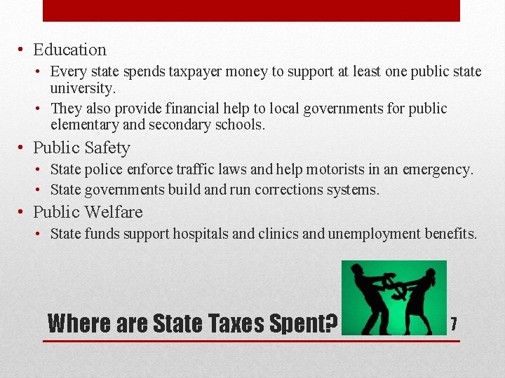  • Education • Every state spends taxpayer money to support at least one