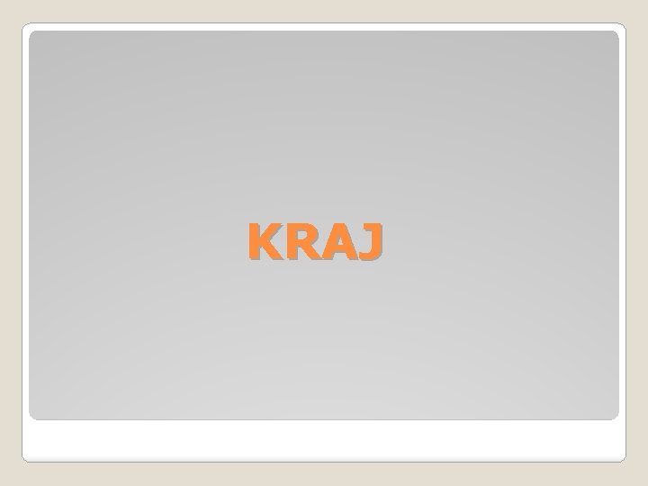 KRAJ 