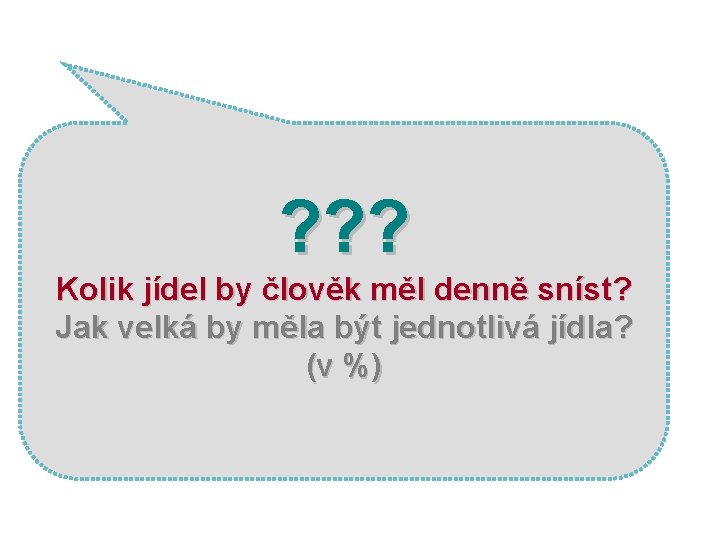 ? ? ? Kolik jídel by člověk měl denně sníst? Jak velká by měla ? ? ? Kolik jídel by člověk měl denně sníst? Jak velká by měla