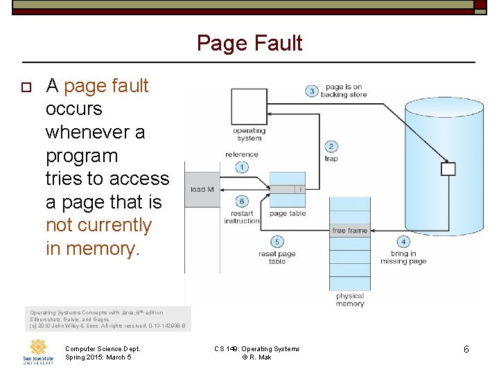 Page Fault o A page fault occurs whenever a program tries to access a Page Fault o A page fault occurs whenever a program tries to access a