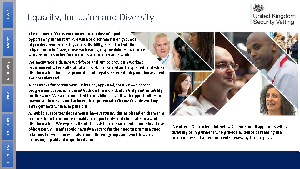 About Benefits We encourage a diverse workforce and aim to provide a working environment About Benefits We encourage a diverse workforce and aim to provide a working environment