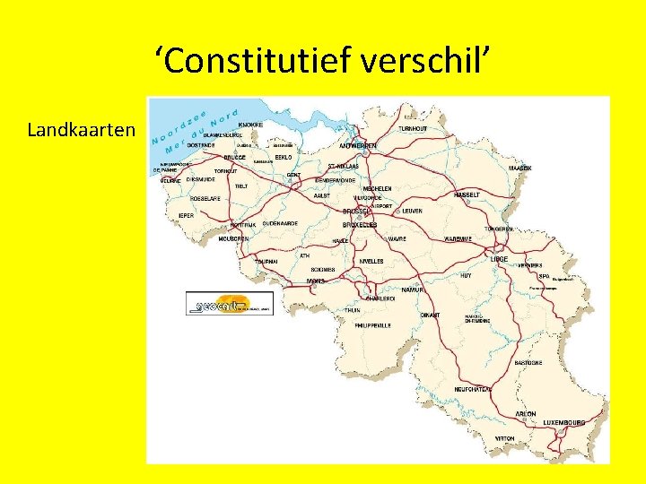 ‘Constitutief verschil’ Landkaarten 