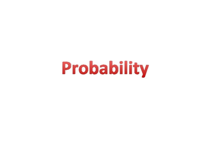 Probability 