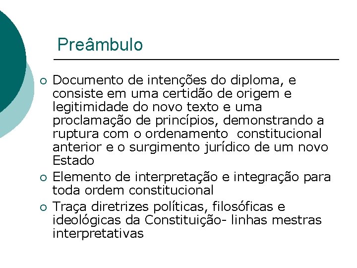 Preâmbulo ¡ ¡ ¡ Documento de intenções do diploma, e consiste em uma certidão