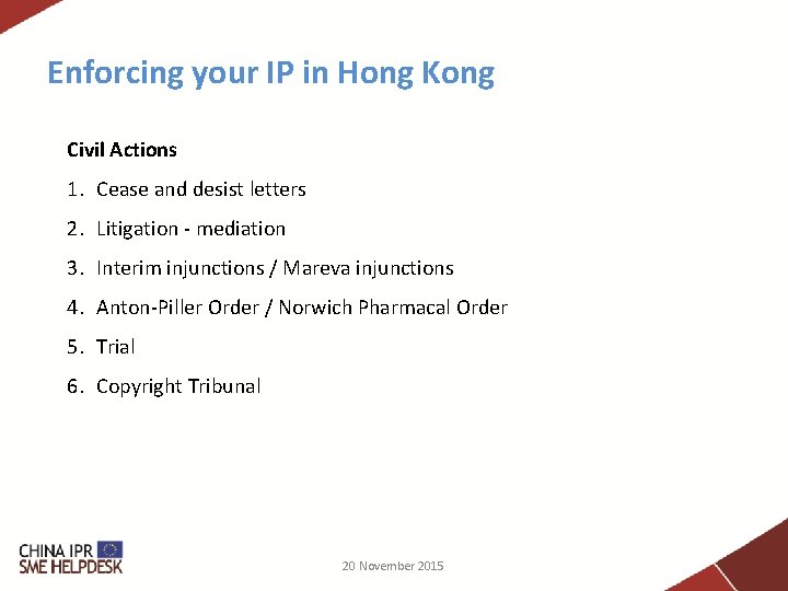 Intellectual Property Rights Protection In China And Hong