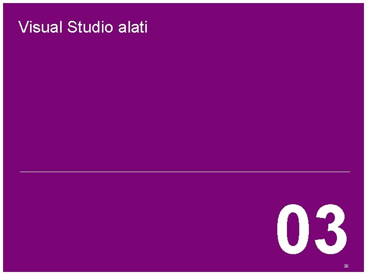 Visual Studio alati 03 20 