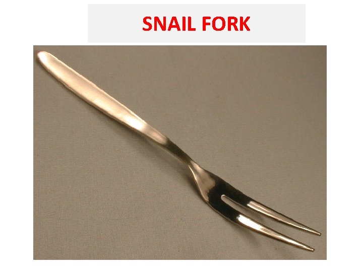 SNAIL FORK 