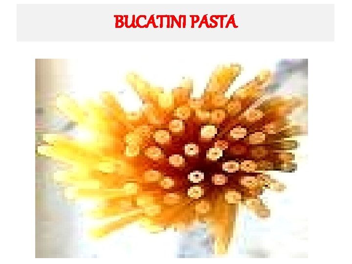 BUCATINI PASTA 