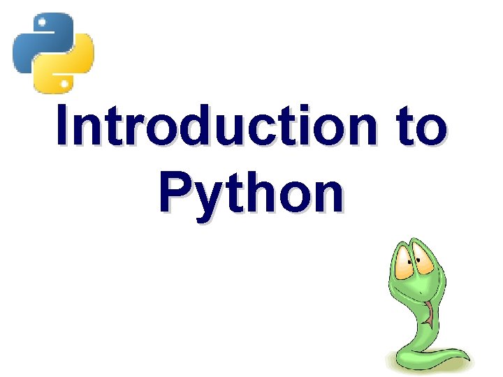 Introduction to Python 