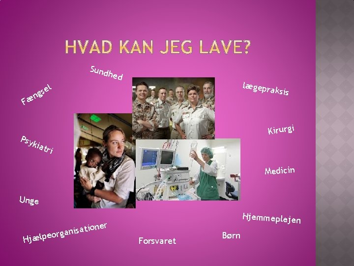 Sund hed lægepr aksis l e s g n Fæ Kirurgi Psy kia tri