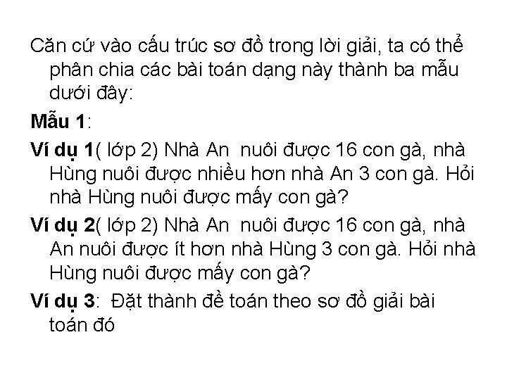 Căn cứ vào cấu trúc sơ đồ trong lời giải, ta có thể phân