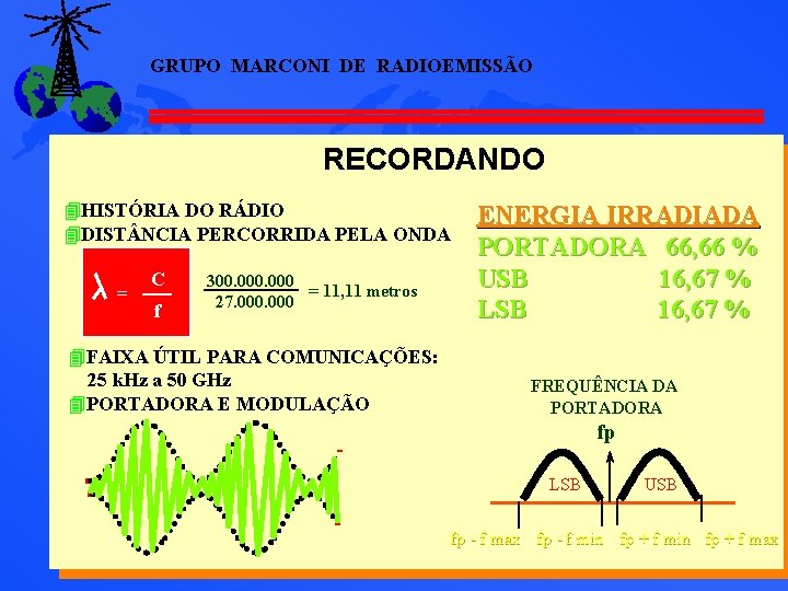 GRUPO MARCONI DE RADIOEMISSÃO RECORDANDO 4 HISTÓRIA DO RÁDIO 4 DIST NCIA PERCORRIDA PELA GRUPO MARCONI DE RADIOEMISSÃO RECORDANDO 4 HISTÓRIA DO RÁDIO 4 DIST NCIA PERCORRIDA PELA