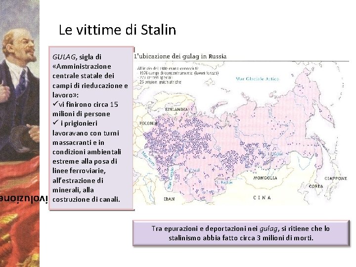 Le vittime di Stalin GULAG, sigla di «Amministrazione centrale statale dei campi di rieducazione