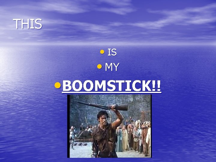 THIS • IS • MY • BOOMSTICK!! 