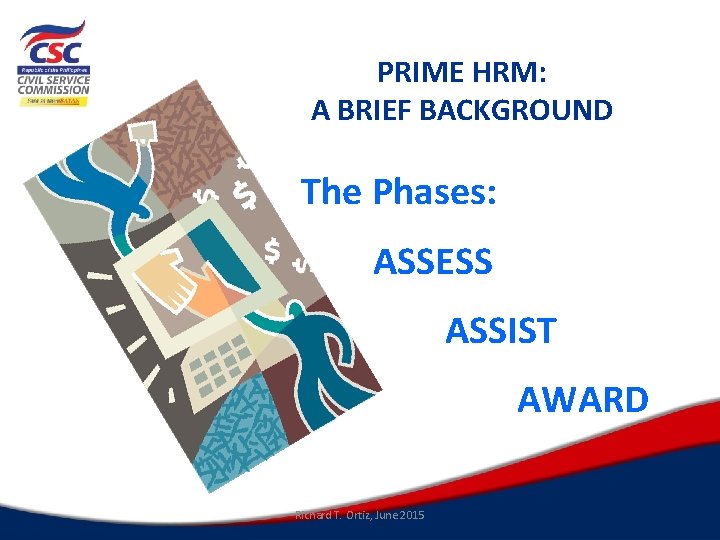 PRIME HRM: A BRIEF BACKGROUND The Phases: ASSESS ASSIST AWARD Richard T. Ortiz, June