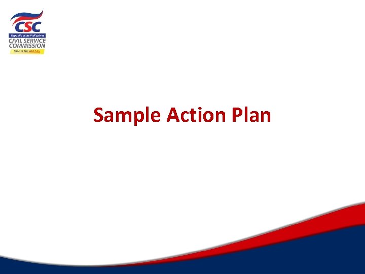 Sample Action Plan 