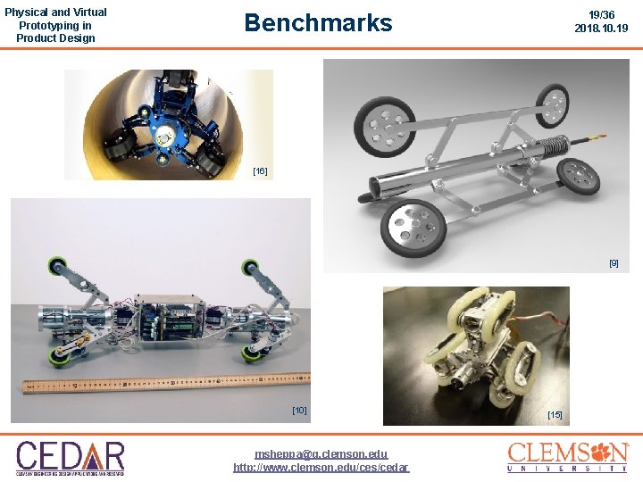 Physical and Virtual Prototyping in Product Design Benchmarks 19/36 2018. 10. 19 [16] [9]