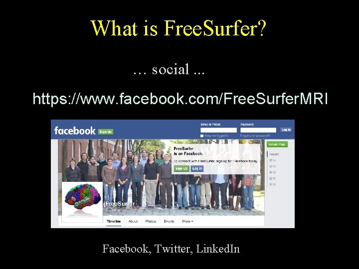 What is Free. Surfer? … social. . . https: //www. facebook. com/Free. Surfer. MRI