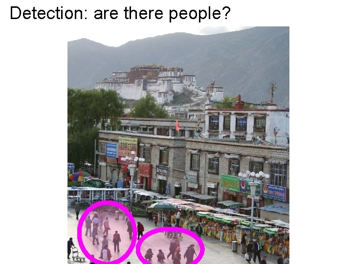 Detection: are there people? 