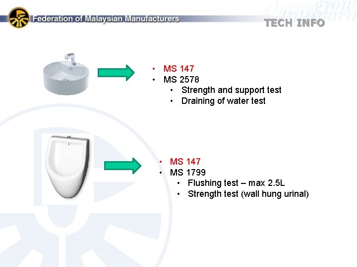 TECH INFO • MS 147 • MS 2578 • Strength and support test •