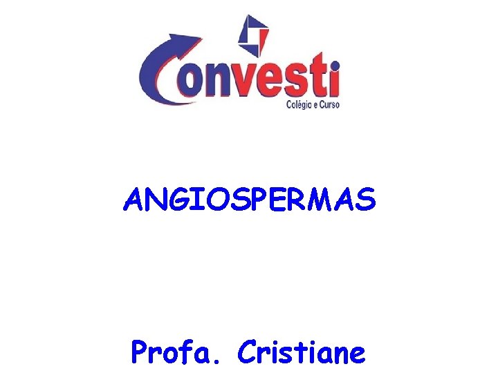ANGIOSPERMAS Profa. Cristiane ANGIOSPERMAS Profa. Cristiane
