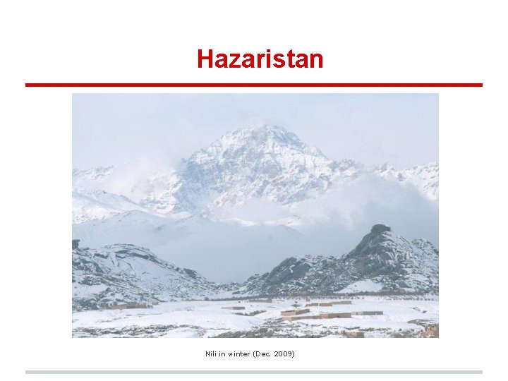 Hazaristan Nili in winter (Dec. 2009) 