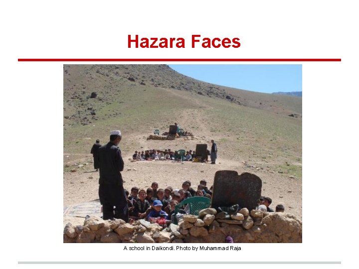 Hazara Faces A school in Daikondi. Photo by Muhammad Raja 
