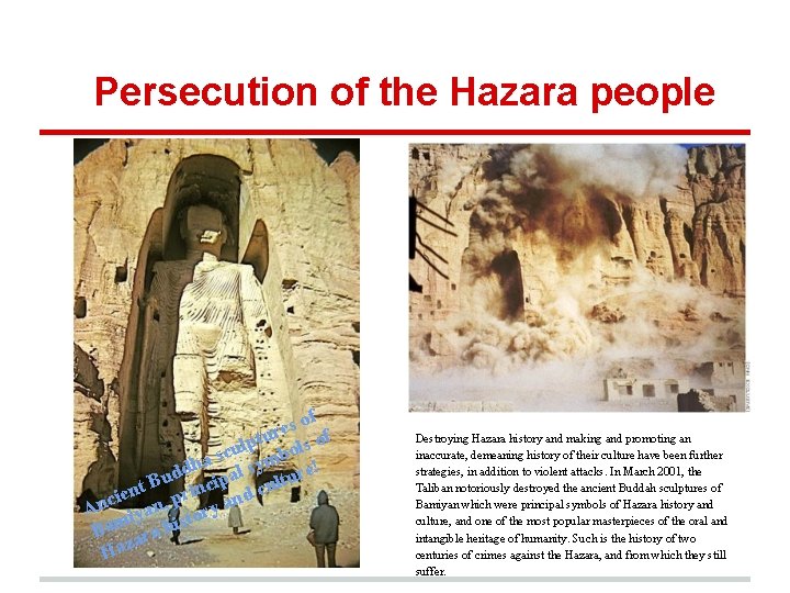 Persecution of the Hazara people s of e r tu ls of p l