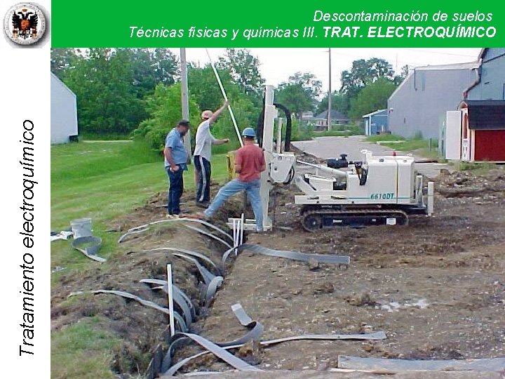 Tratamiento electroquímico Descontaminación de suelos Técnicas físicas y químicas III. Técnicas TRAT. ELECTROQUÍMICO físicas